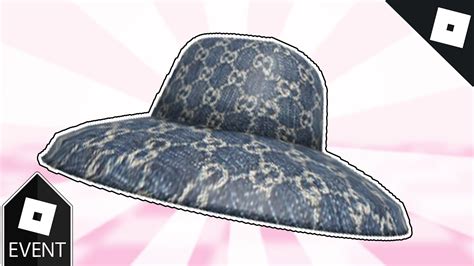 gucci wide brim hat roblox|gucci garden hat roblox.